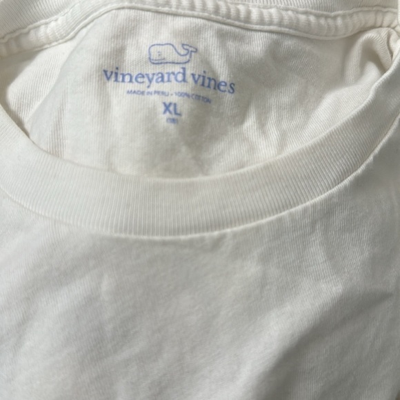 ***Vineyard Vines Boy/Girl White Thanksgiving 2016 Long Sleeve Top Sz XL (18) - Picture 7 of 7